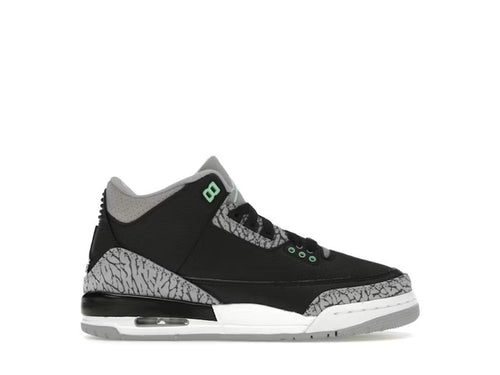 Air Jordan 3 Retro Green Glow (GS) product image 1, provided for visual reference and product detail review