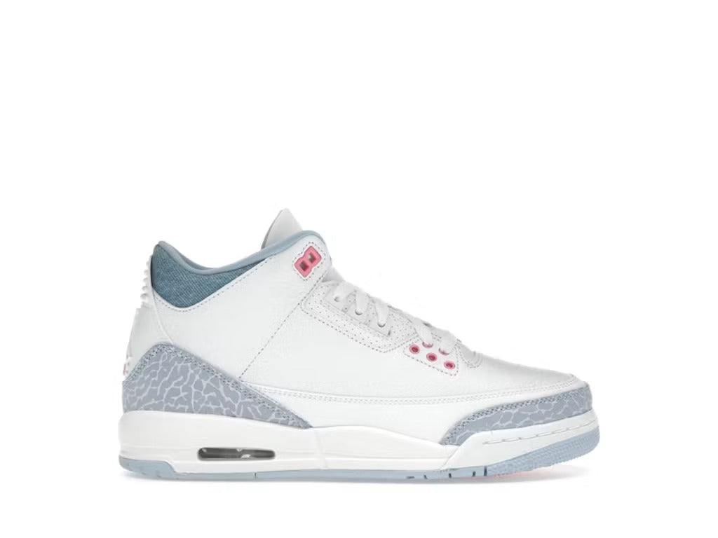 Air Jordan 3 Retro White Cobalt Bliss (GS) product image 1, provided for visual reference and product detail review