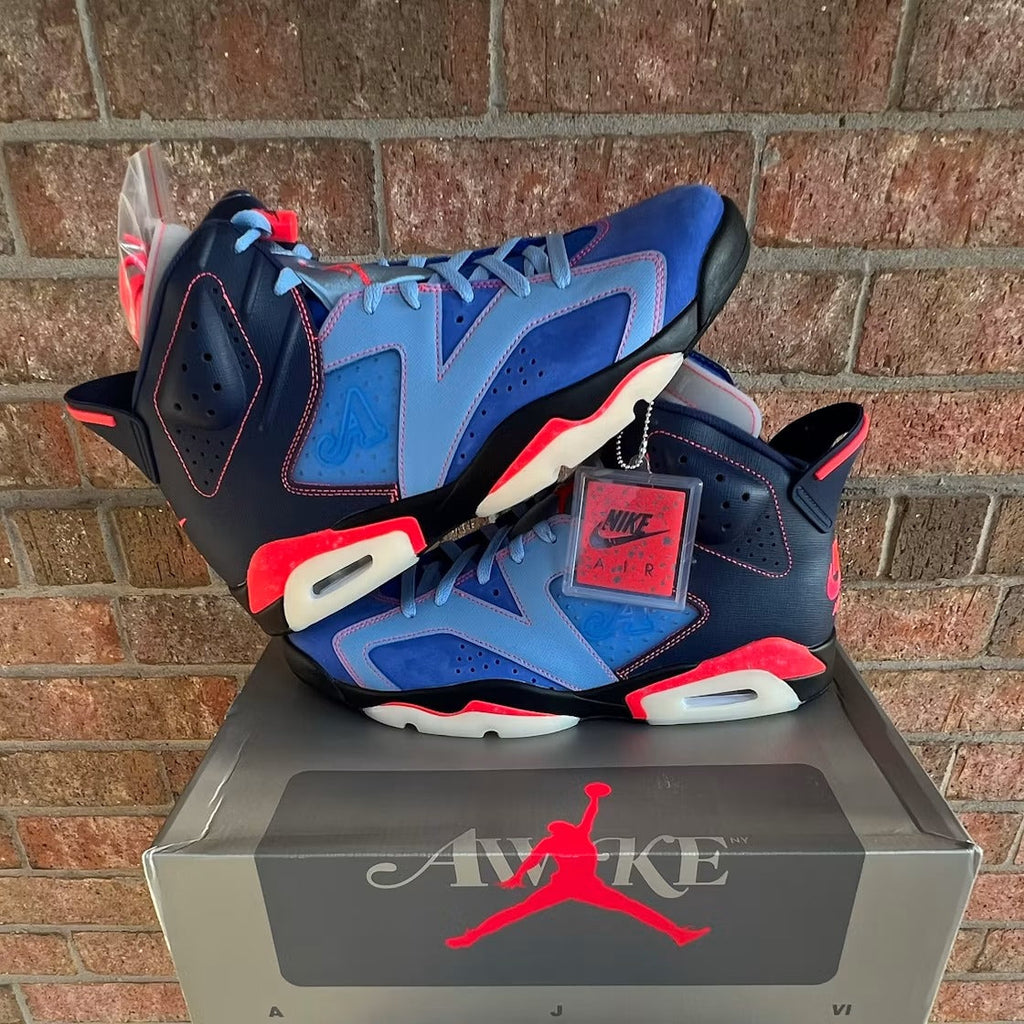 Air Jordan 6 Retro Awake NY Midnight Navy product image 3, provided for visual reference and product detail review