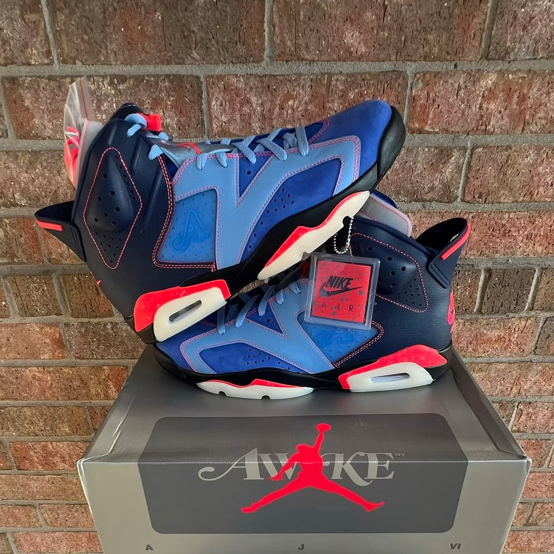 Air Jordan 6 Retro Awake NY Midnight Navy product image 3, provided for visual reference and product detail review