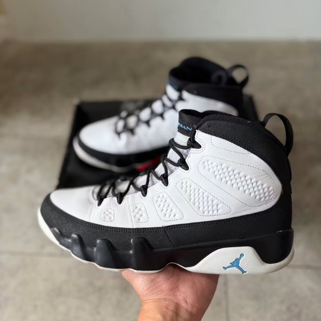 Air Jordan 9 Retro University Blue product image 5, provided for visual reference and product detail review