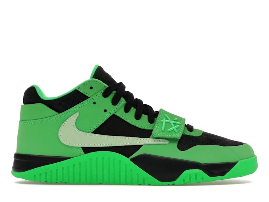 Air Jordan CJ1 T-Rexx Travis Scott Green Spark product image 1, provided for visual reference and product detail review