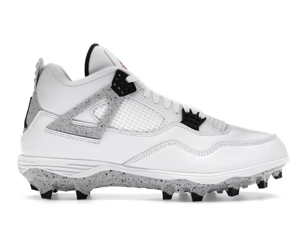 Air Jordan 4 Retro TD Cleat White Cement product image 1, provided for visual reference and product detail review