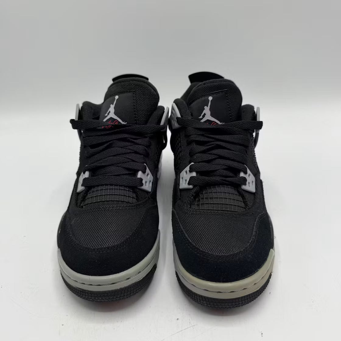 Air Jordan 4 Retro Black Canvas (GS) product image 2, provided for visual reference and product detail review