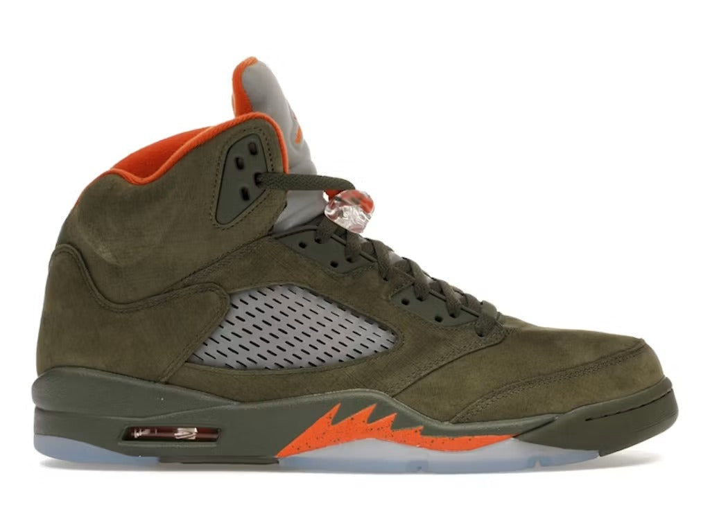 Air Jordan 5 Retro Olive (2024) product image 1, provided for visual reference and product detail review
