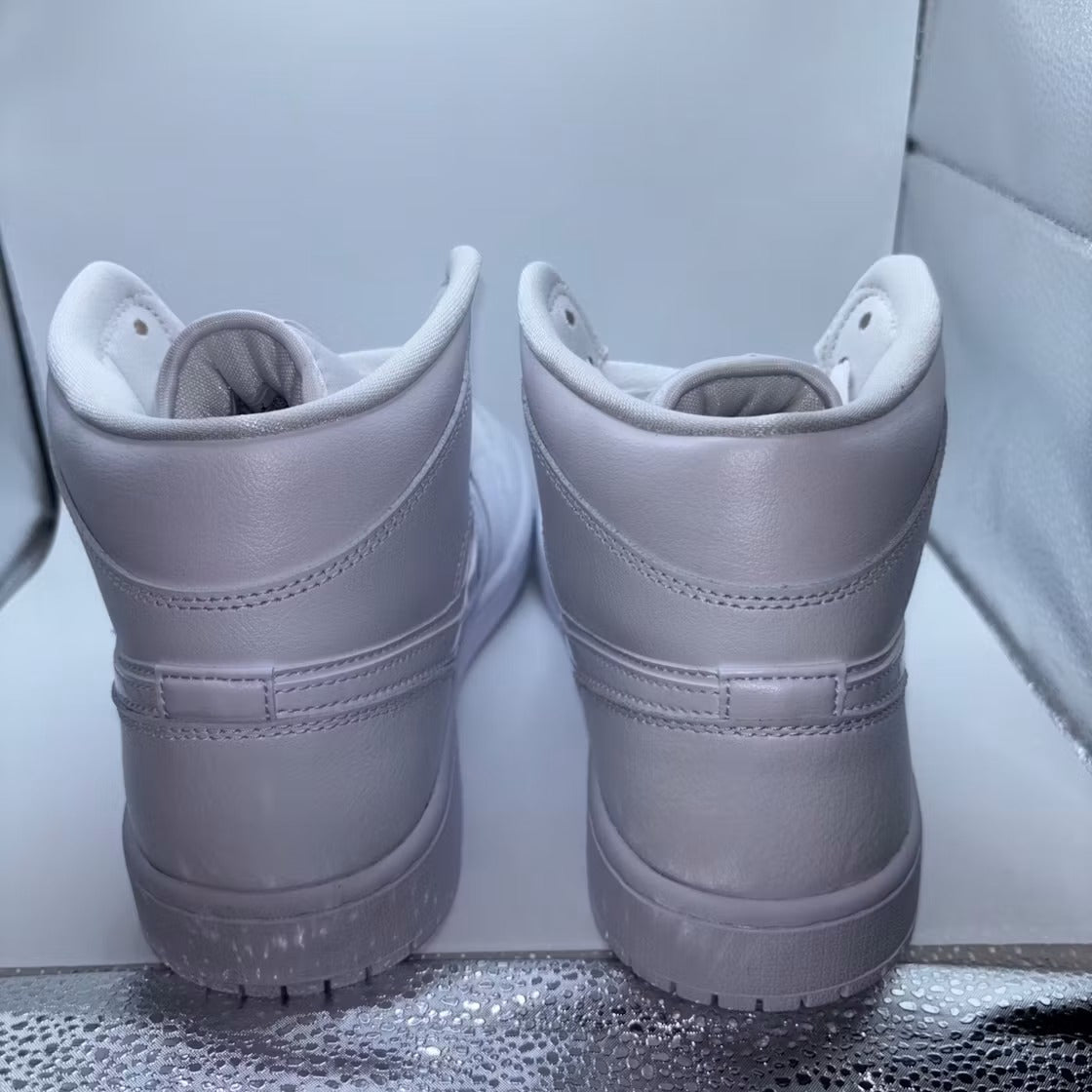 Air Jordan Mid Triple White (2022) (Women) product image 4, provided for visual reference and product detail review
