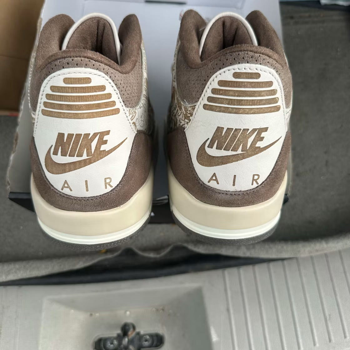 Air Jordan 3 Retro Laser Palomino product image 2, provided for visual reference and product detail review