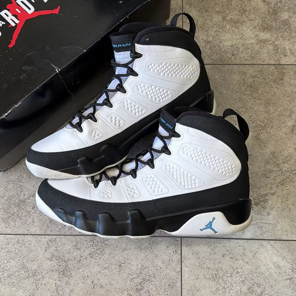Air Jordan 9 Retro University Blue product image 2, provided for visual reference and product detail review