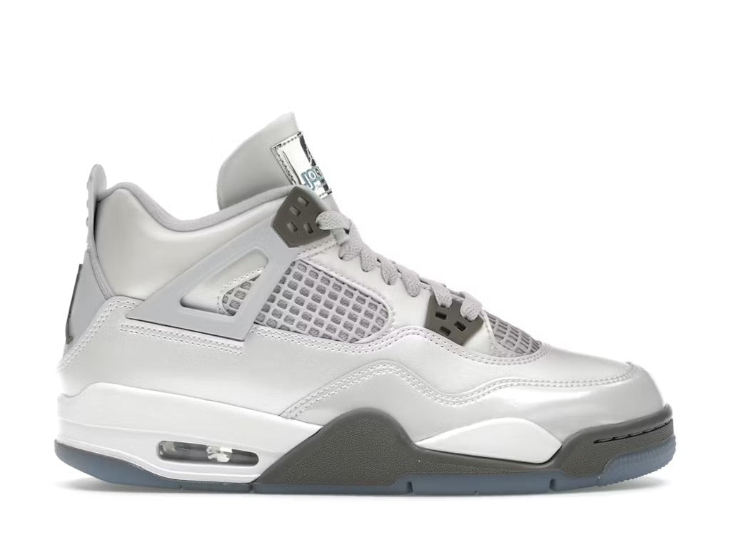 Air Jordan 4 Retro Photon Dust Blue Chill (GS) product image 1, provided for visual reference and product detail review