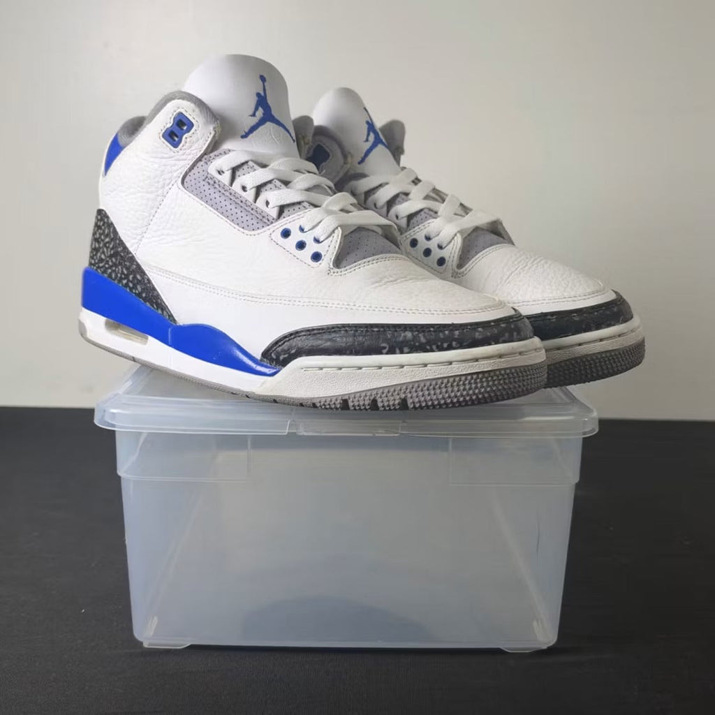 Air Jordan 3 Retro Racer Blue product image 2, provided for visual reference and product detail review