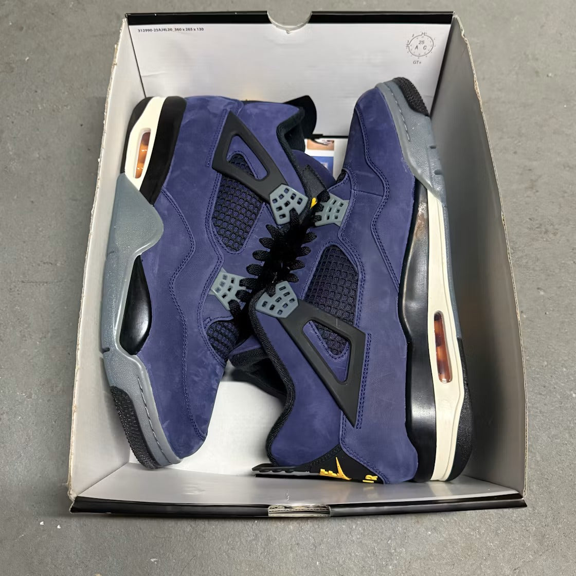 Air Jordan 4 Retro Lakers product image 2, provided for visual reference and product detail review