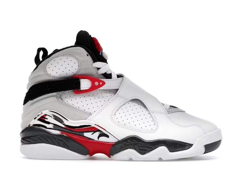 Air Jordan 8 Retro White True Red (2025) (GS) product image 1, provided for visual reference and product detail review