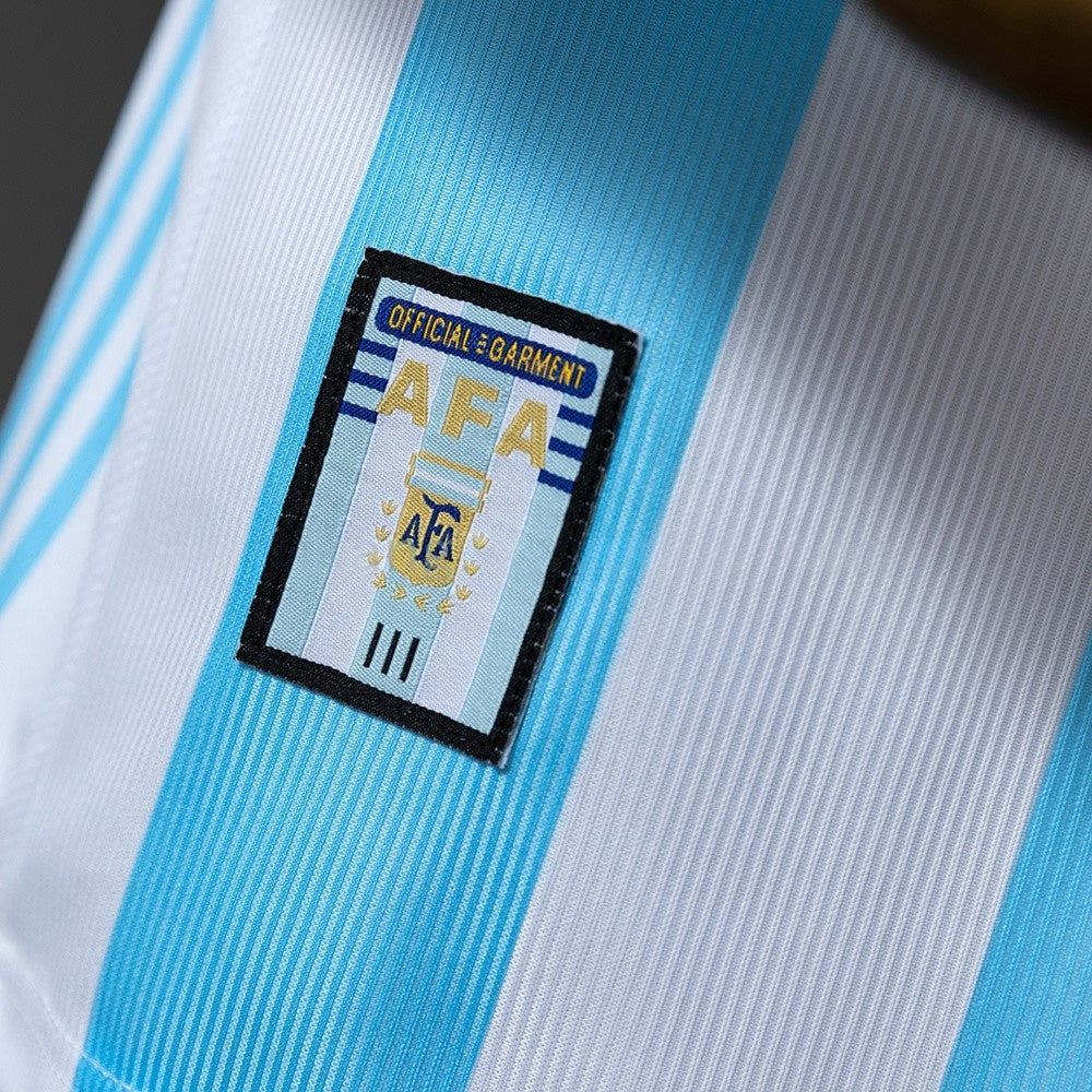 Argentina Jersey 1998 Home Retro Football Kit Long Sleeves product image 3