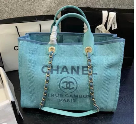 Cloth Chanel Totes - Blue product image 2, provided for visual reference and product detail review