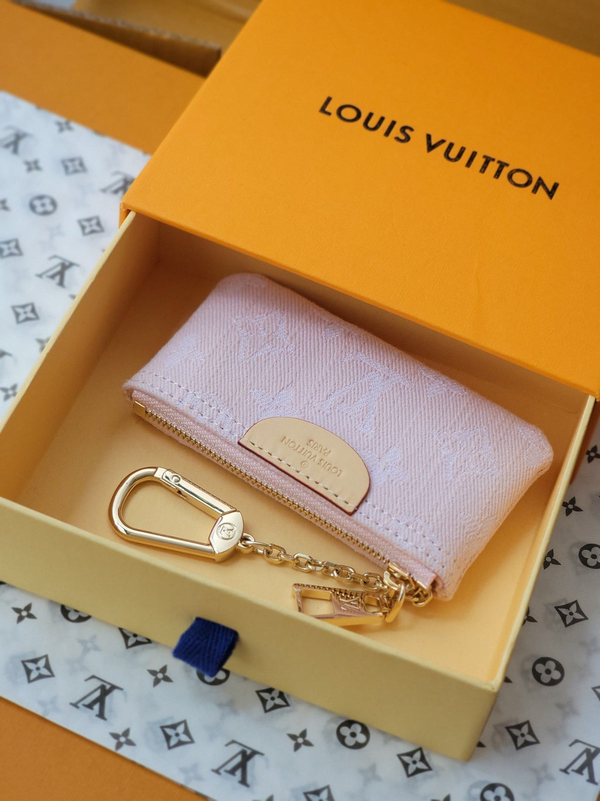 LV Denim Key Pouch - Pink product image 6, provided for visual reference and product detail review