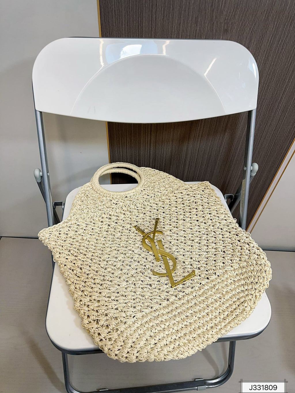 YSL Saint Laurent Summer Raffia Tote Bag product image 12, provided for visual reference and product detail review