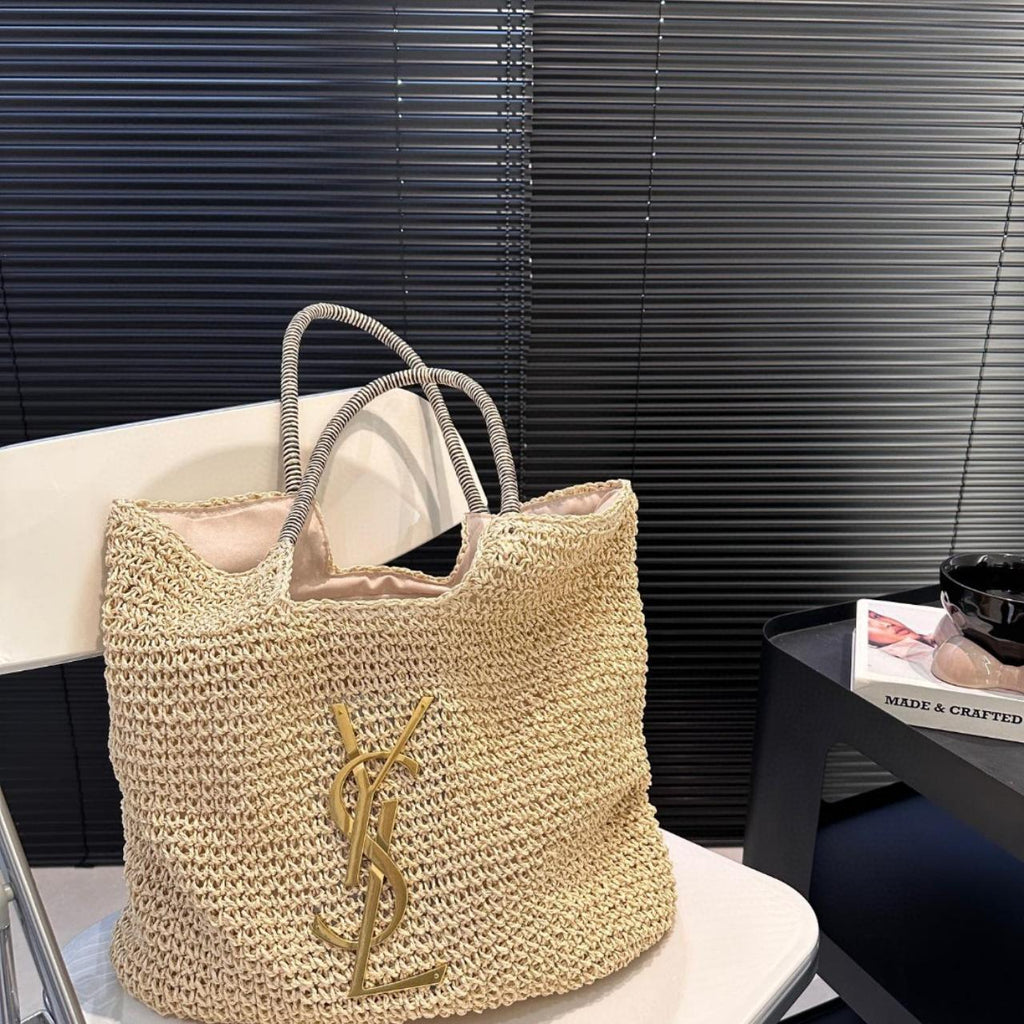 Saint Laurent YSL Raffia Bag product image 7, provided for visual reference and product detail review