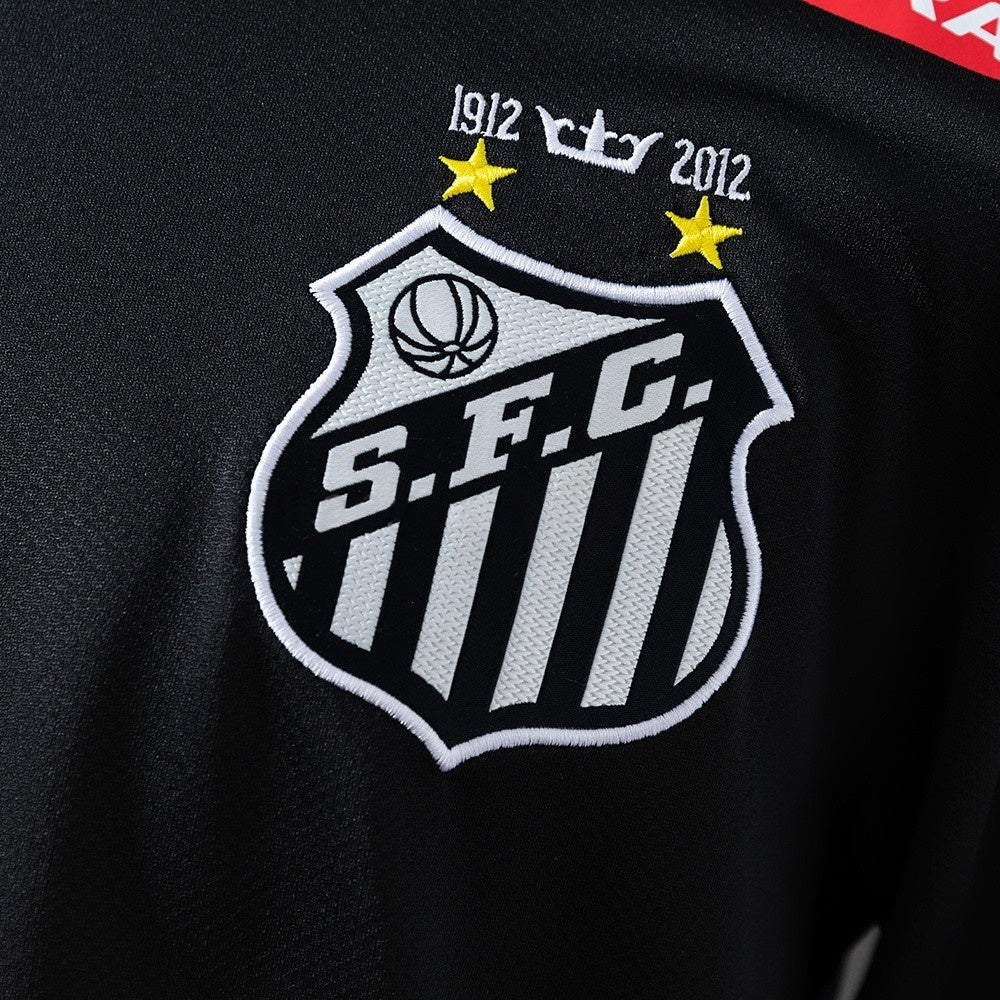 Santos Jersey 2012/13 Black Retro Football Kit product image 4