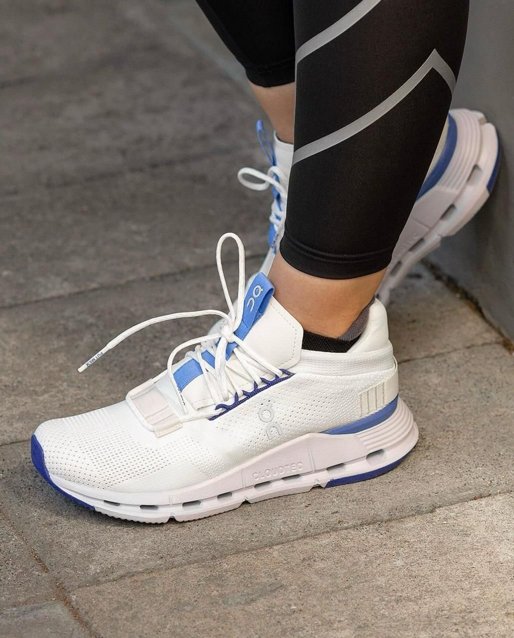 On Cloudnova Undyed White Lifestyle Sneakers product image 5, provided for visual reference and product detail review