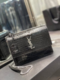 YSL Sunset Bag 422906 - Black product image 1, provided for visual reference and product detail review