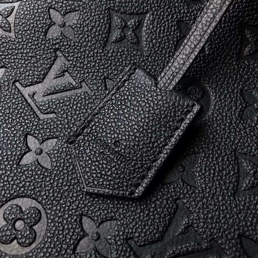 LV Montaigne MM Black Handbag product image 7, provided for visual reference and product detail review