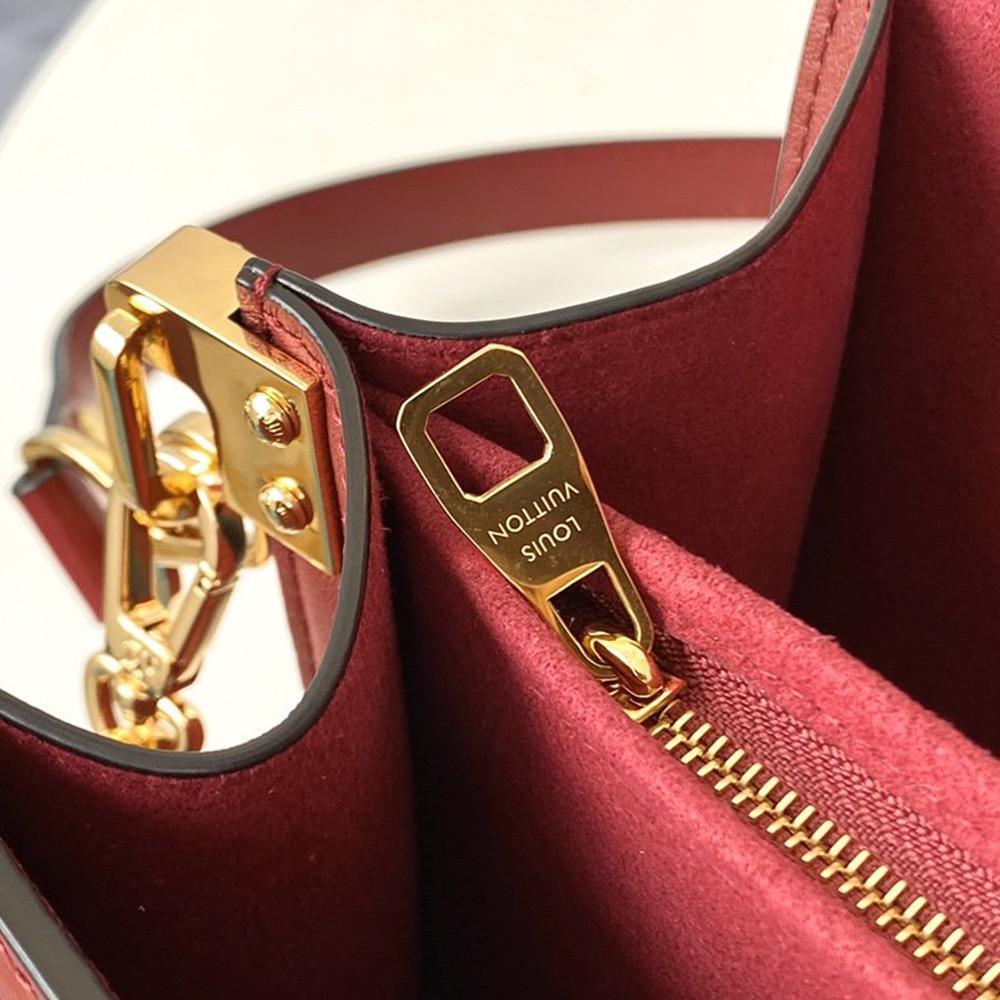 LV Dauphine MM Cherry Red Handbag product image 5, provided for visual reference and product detail review
