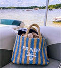 Prada Raffia Bag - Blue product image 1, provided for visual reference and product detail review