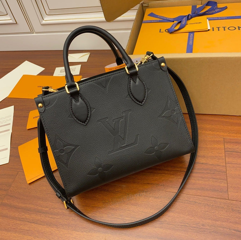 Louis Vuitton LV OnTheGo PM Handbag - Black product image 1, provided for visual reference and product detail review