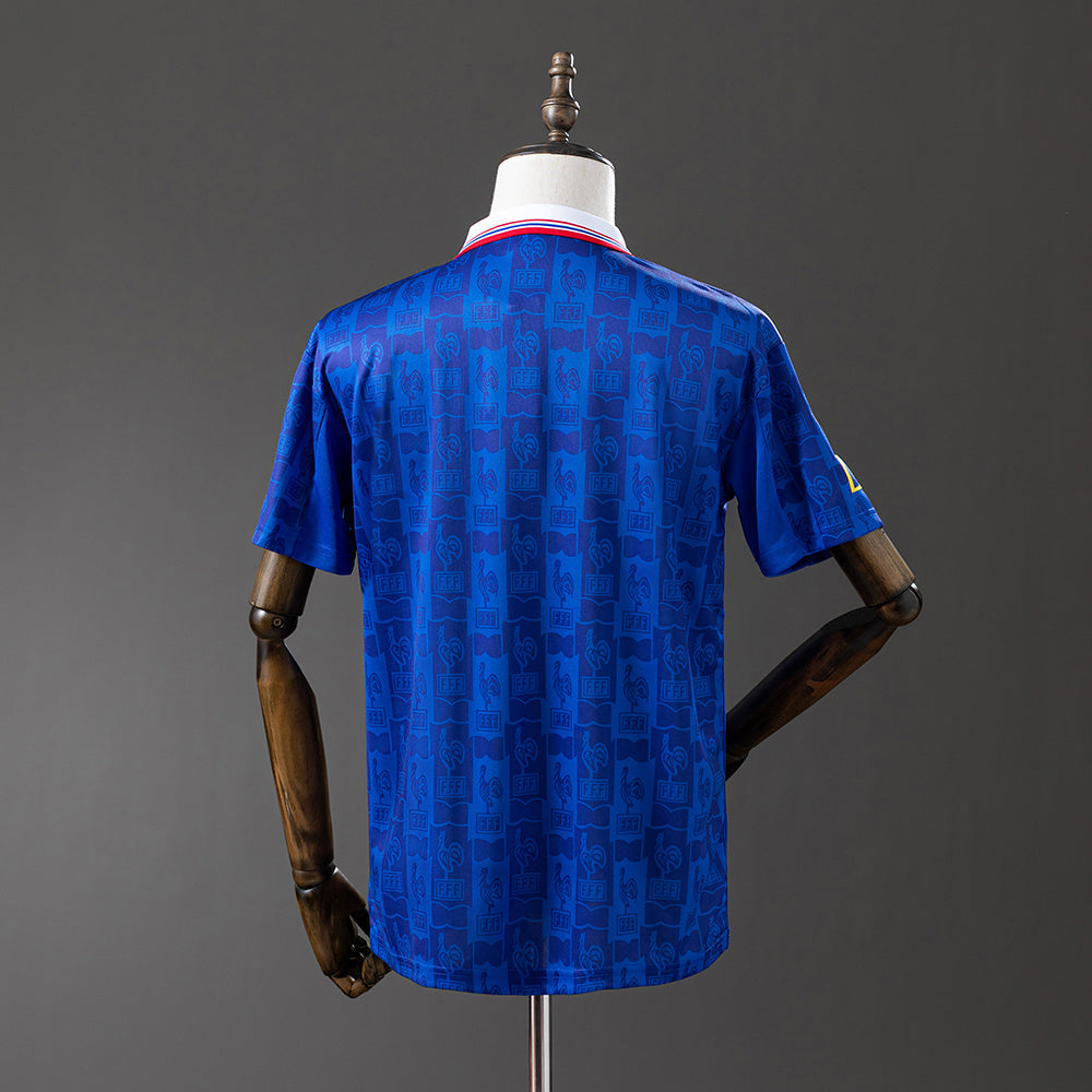 France Jersey 1996 Retro Home Football Kit product image 2