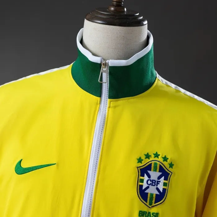 Brazil Windbreaker 2010-11 Yellow Football Kit Soccer Jersey product image 7