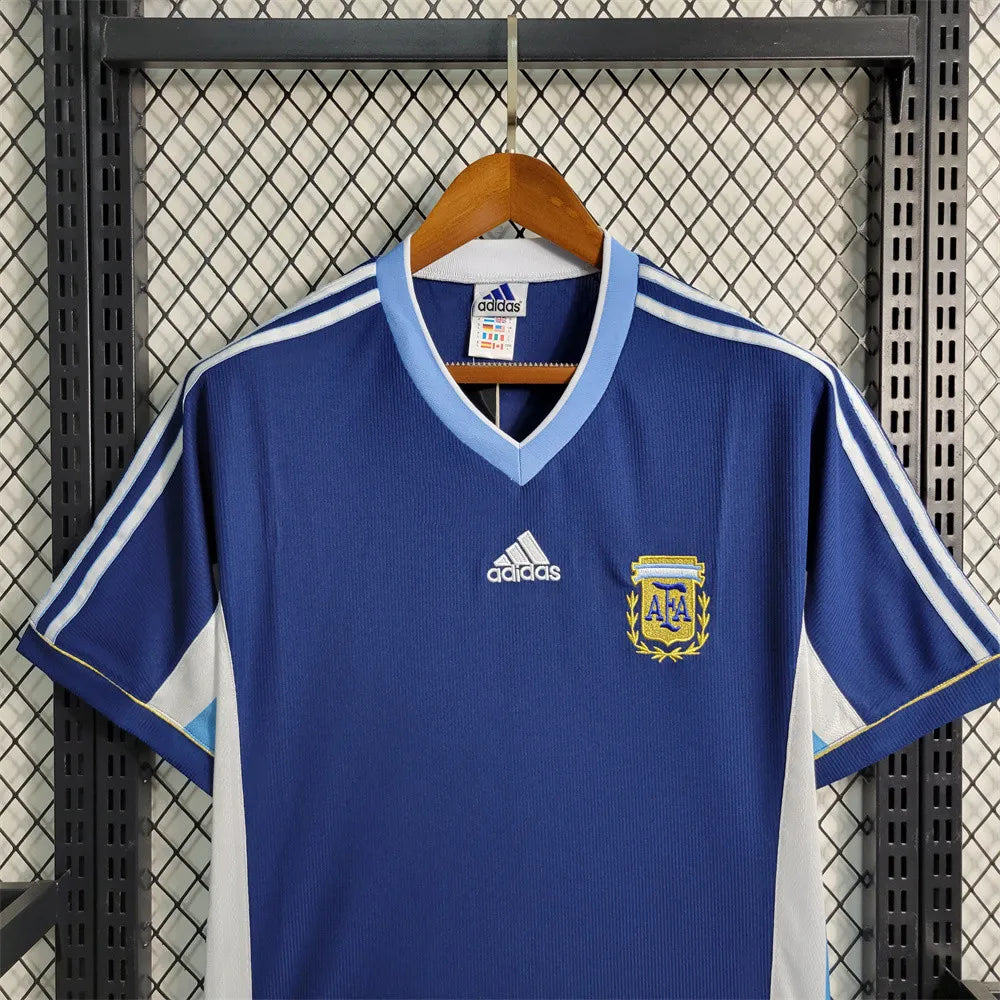 Argentina Retro Jersey 1998 Away Football Soccer Shirt product image 6