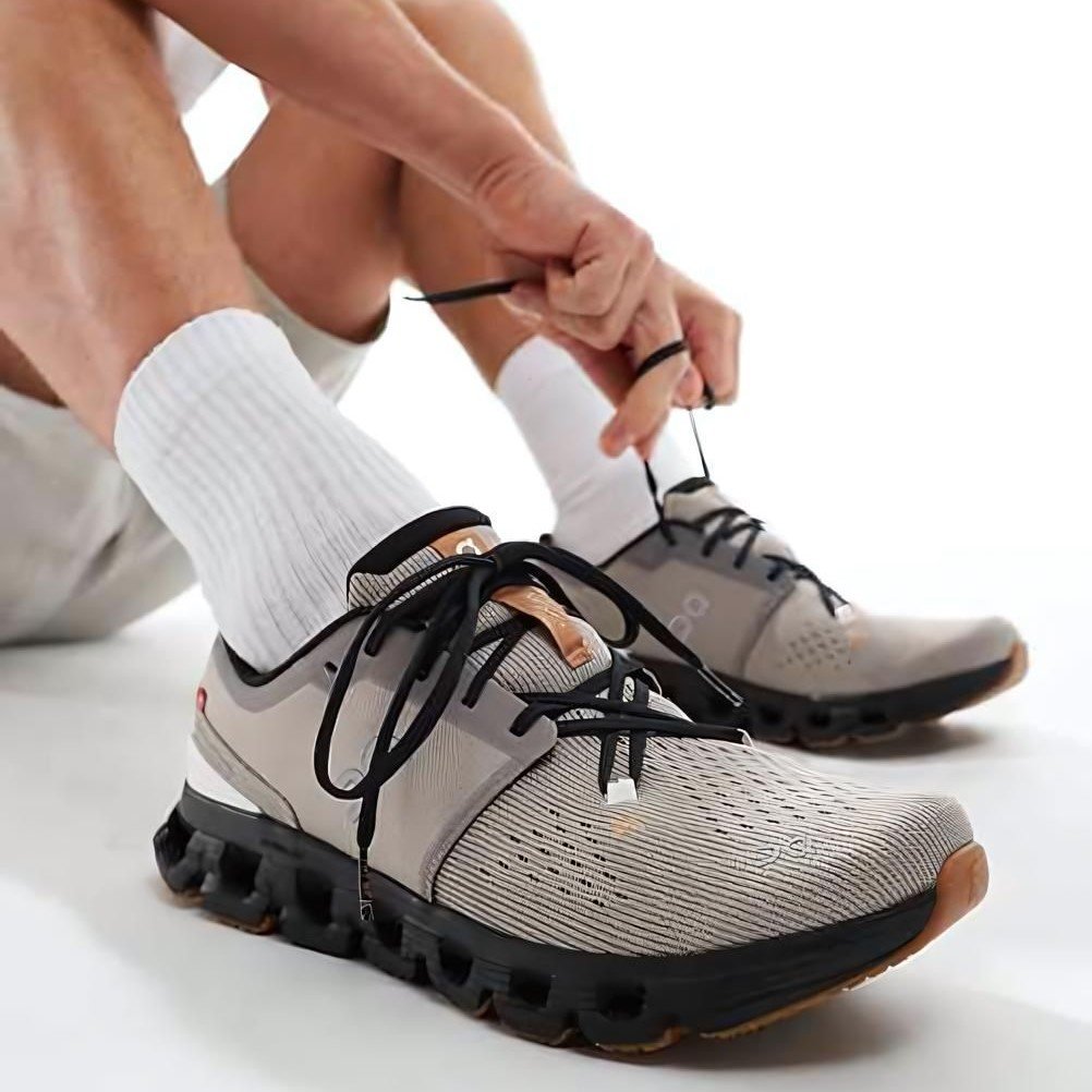 On Cloud X 4 Fog Black Training Shoes product image 2, provided for visual reference and product detail review