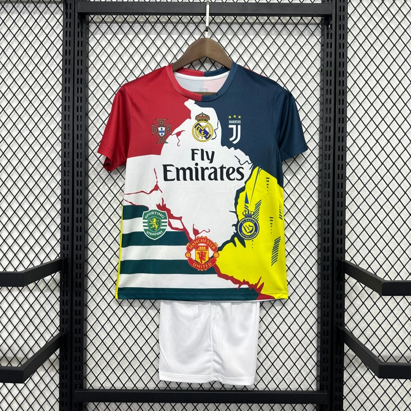 Kids Ronaldo Jersey All Club Team 25/26 Football Kit Soccer