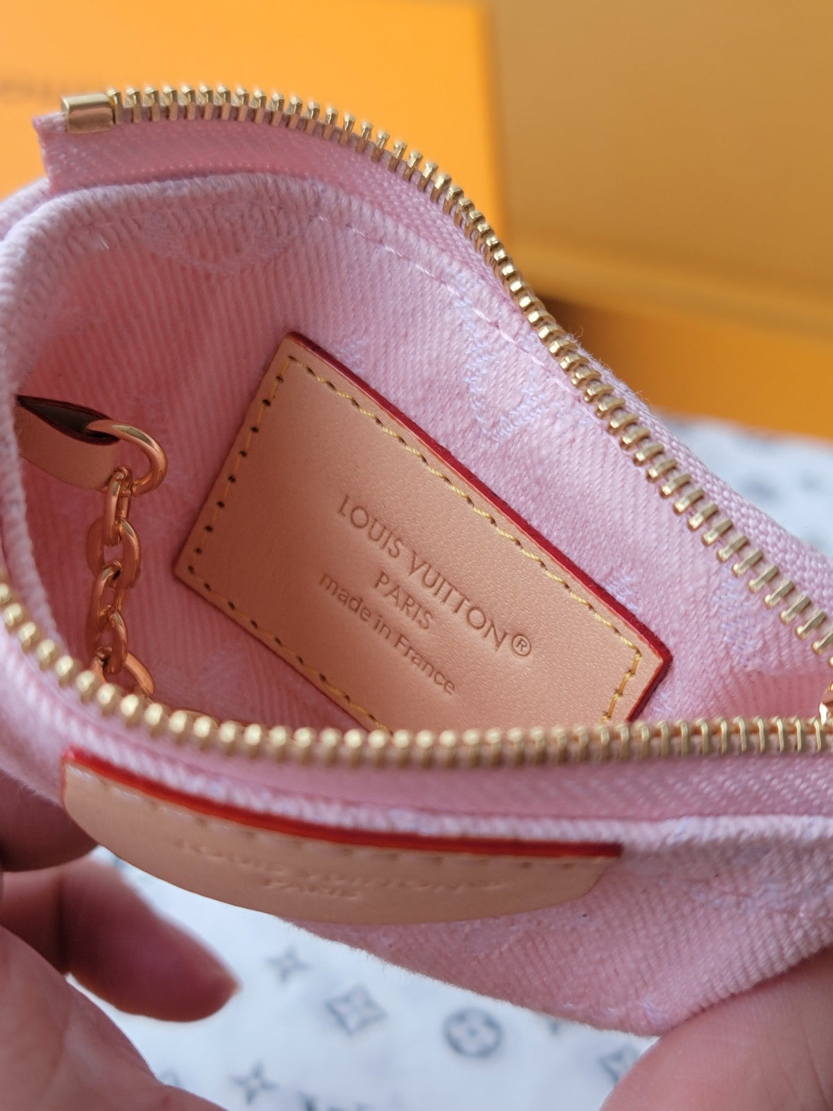 LV Denim Key Pouch - Pink product image 3, provided for visual reference and product detail review