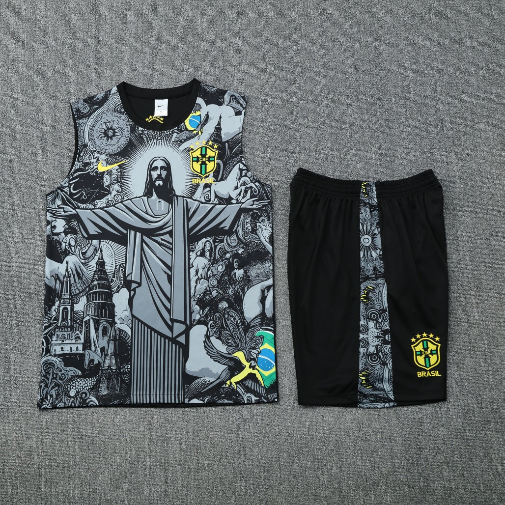 Brazil Vest Set Training Tracksuits 25/26 Football Kit product image 3