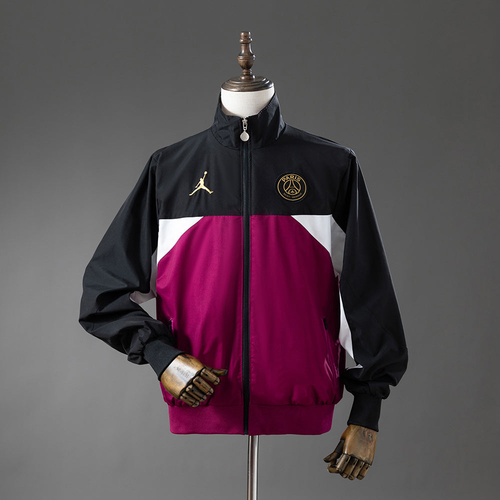PSG Windbreaker 2025/26 Black & Psychedelic Purple Football product image 1