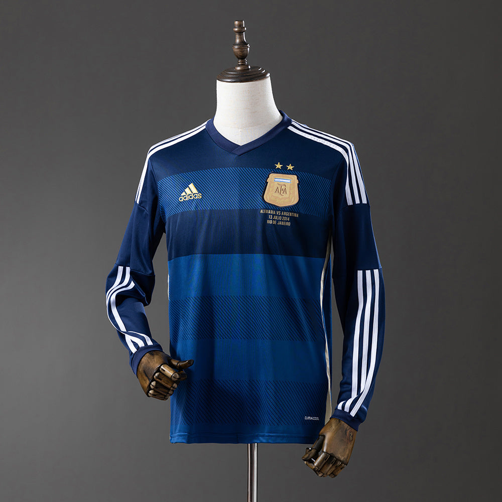 Argentina Jersey 2014 Away Retro Kit Long Sleeves product image 1