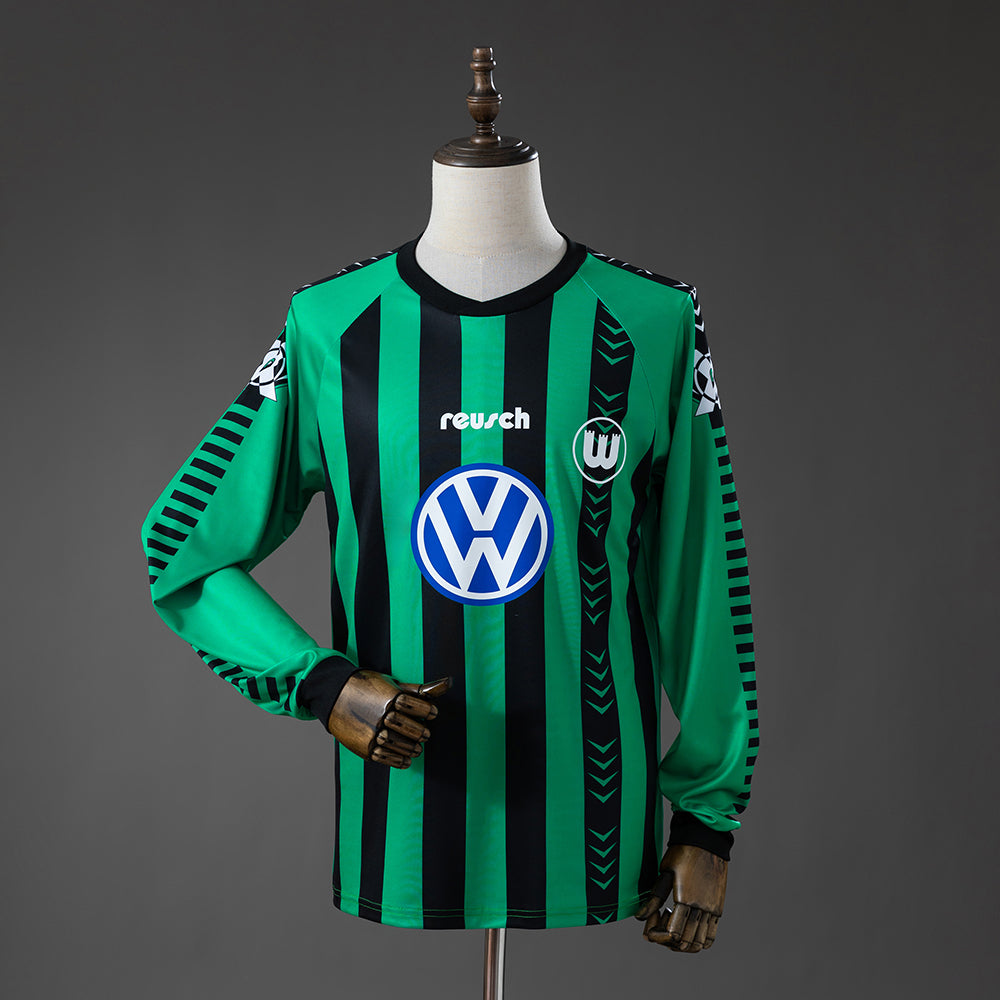 Wolfsburg Away Jersey 1995-1996 Retro Long Sleeves Football product image 1