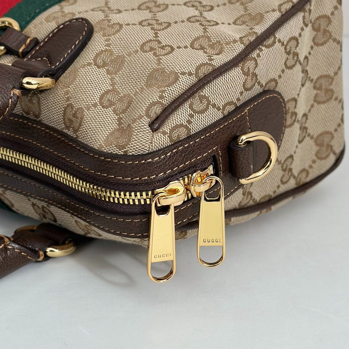Gucci GG Canvas Boston Bag - Beige product image 3, provided for visual reference and product detail review