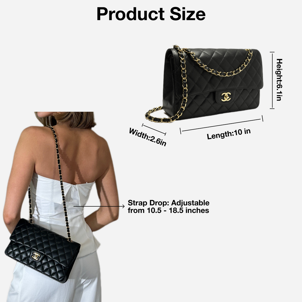 Chanel Classic Flap Bag Medium Gold Hardware product image 7, provided for visual reference and product detail review