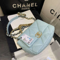 Chanel 19 Small Flap Bag Tiffany Blue product image 1, provided for visual reference and product detail review