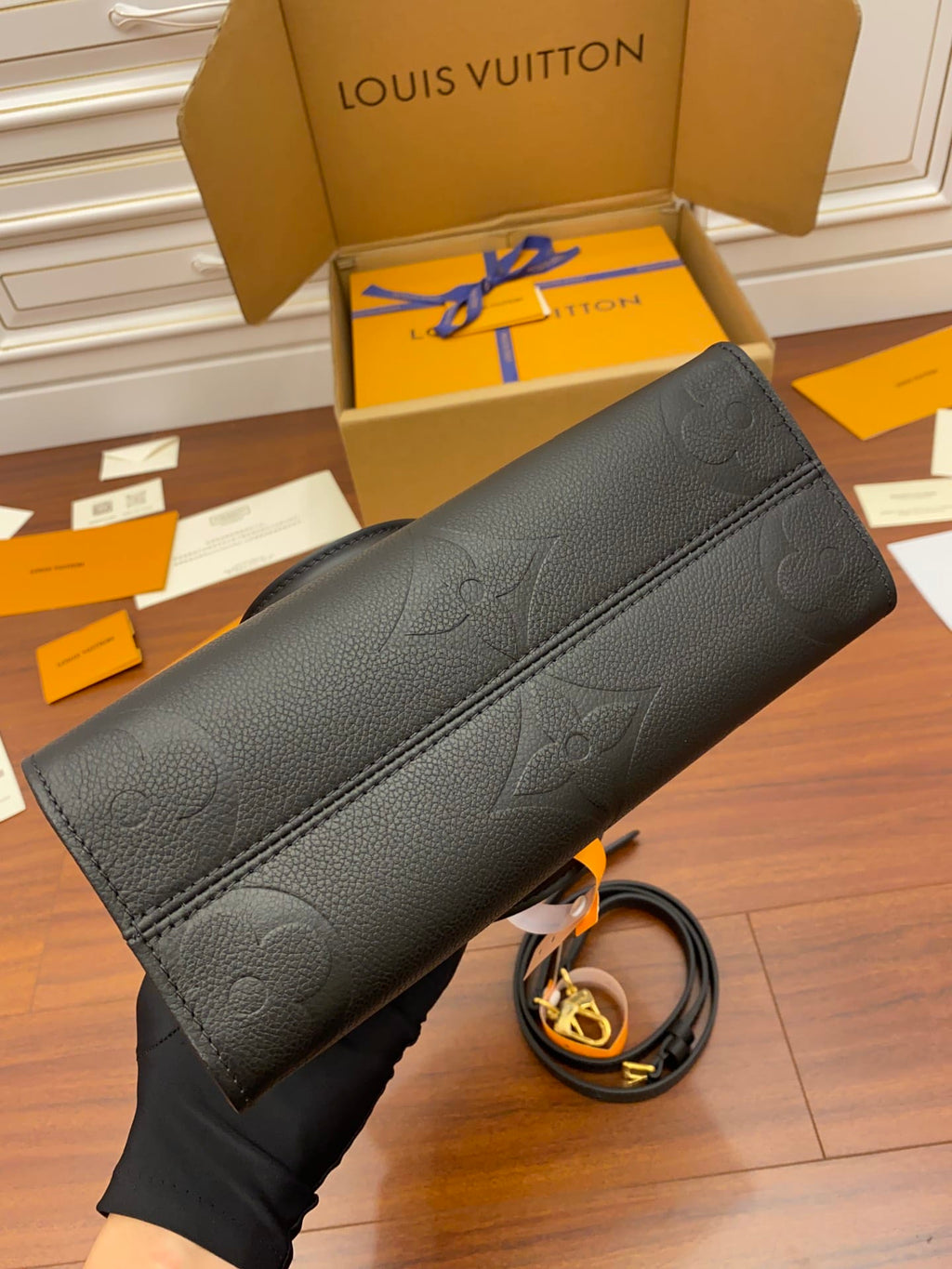 Louis Vuitton LV OnTheGo PM Handbag - Black product image 4, provided for visual reference and product detail review
