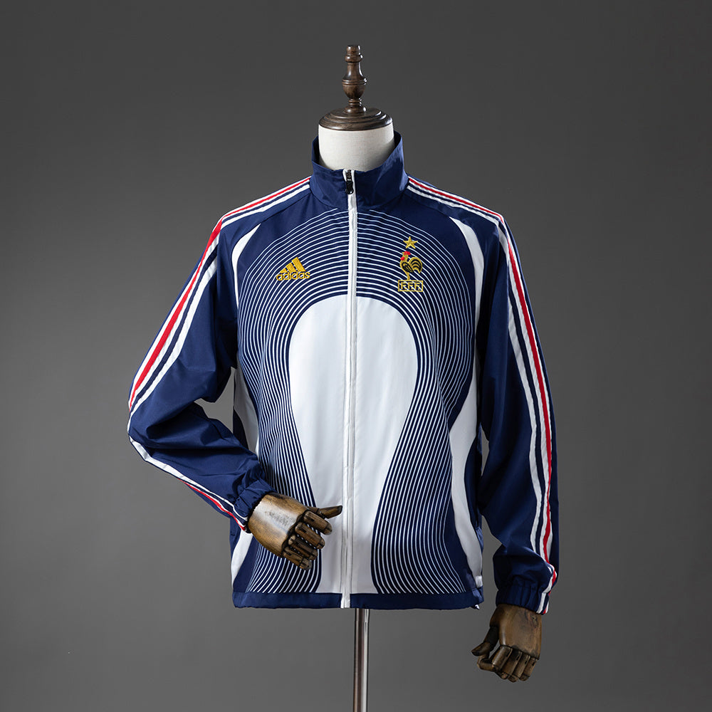 France Windbreaker 2005-06 Retro Football Soccer Jacket product image 1