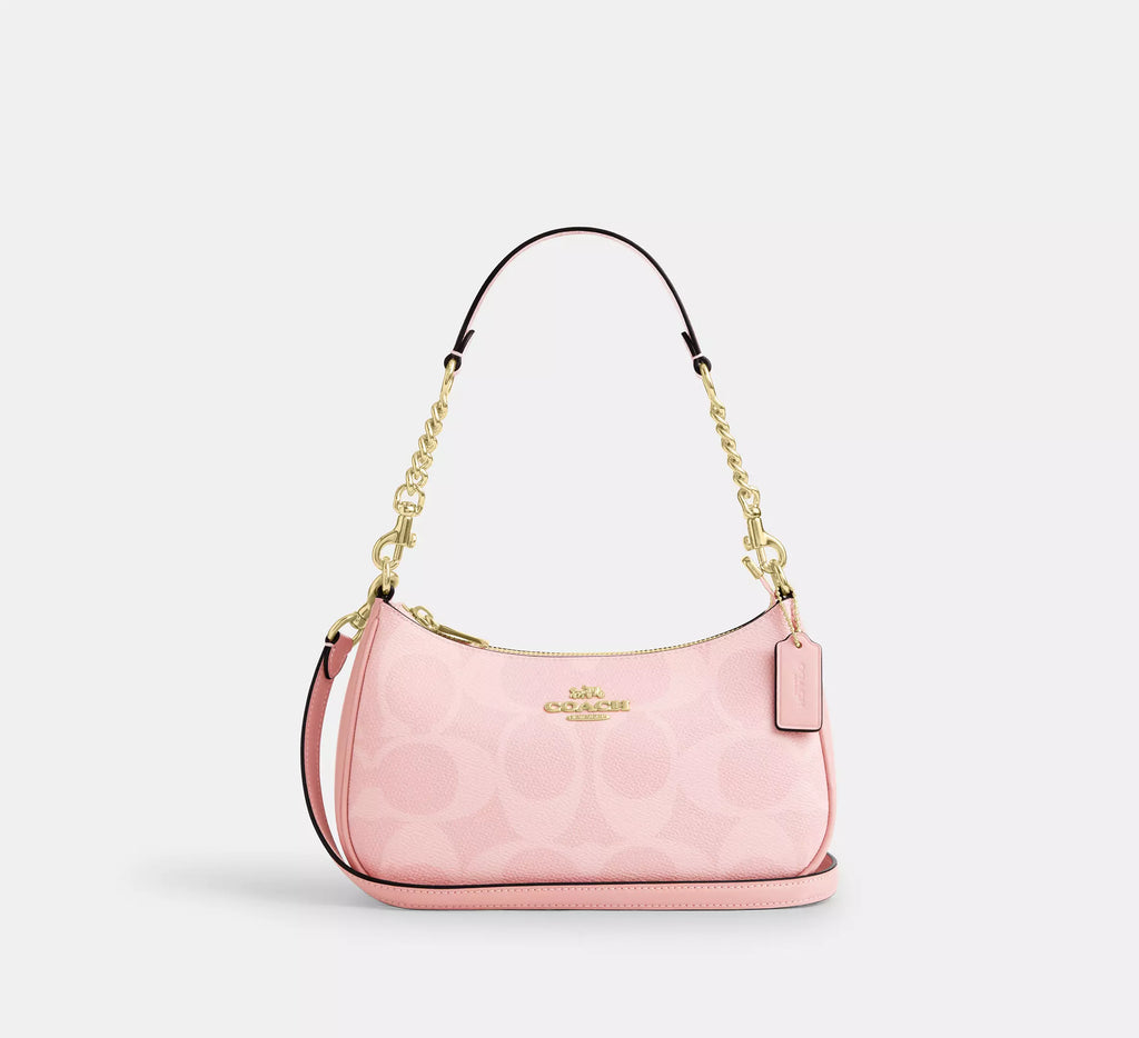 Coach Teri Shoulder Bag - White & Pink product image 6, provided for visual reference and product detail review