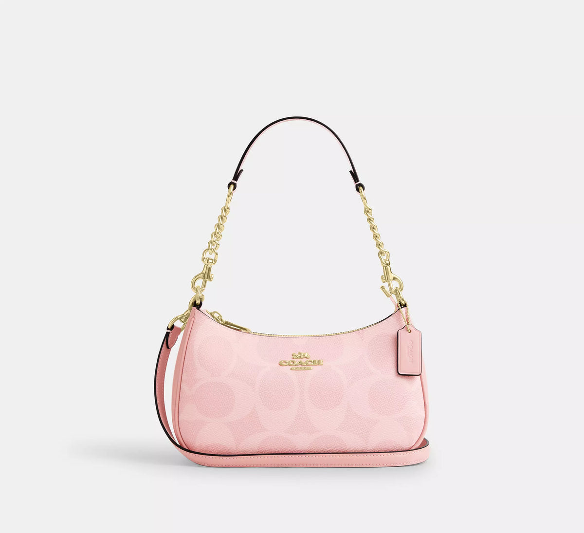 Coach Teri Shoulder Bag - White & Pink product image 6, provided for visual reference and product detail review