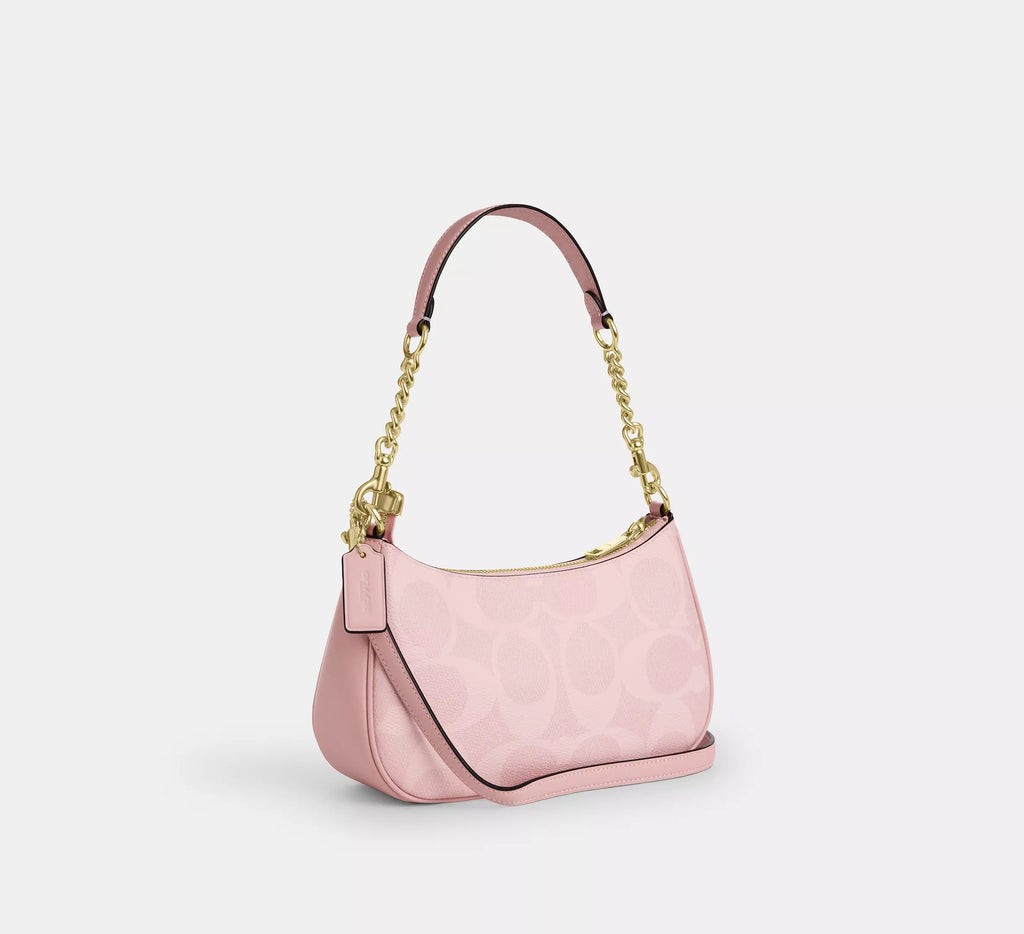 Coach Teri Shoulder Bag - White & Pink product image 7, provided for visual reference and product detail review
