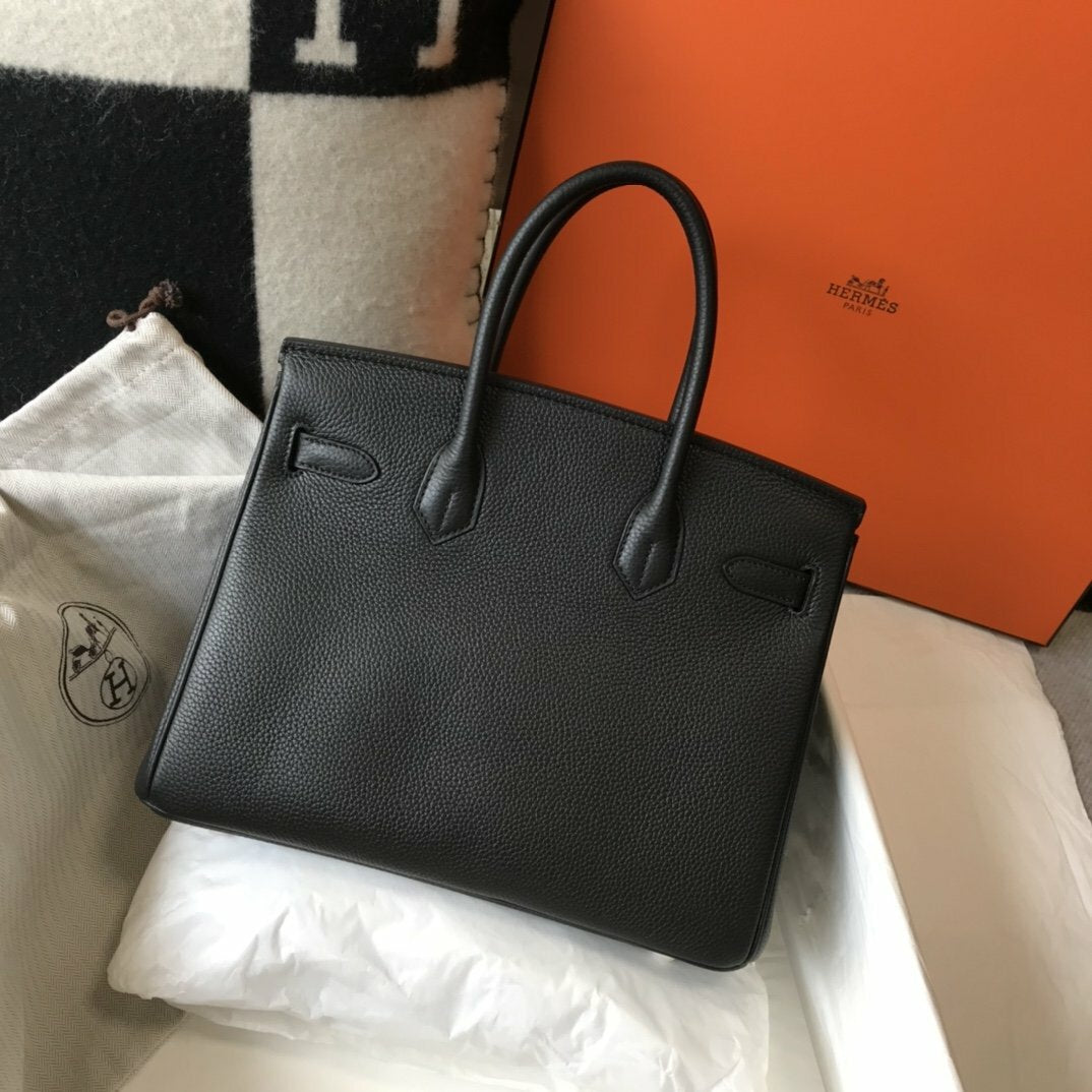 Hermes Handle Bag 30cm Black product image 3, provided for visual reference and product detail review