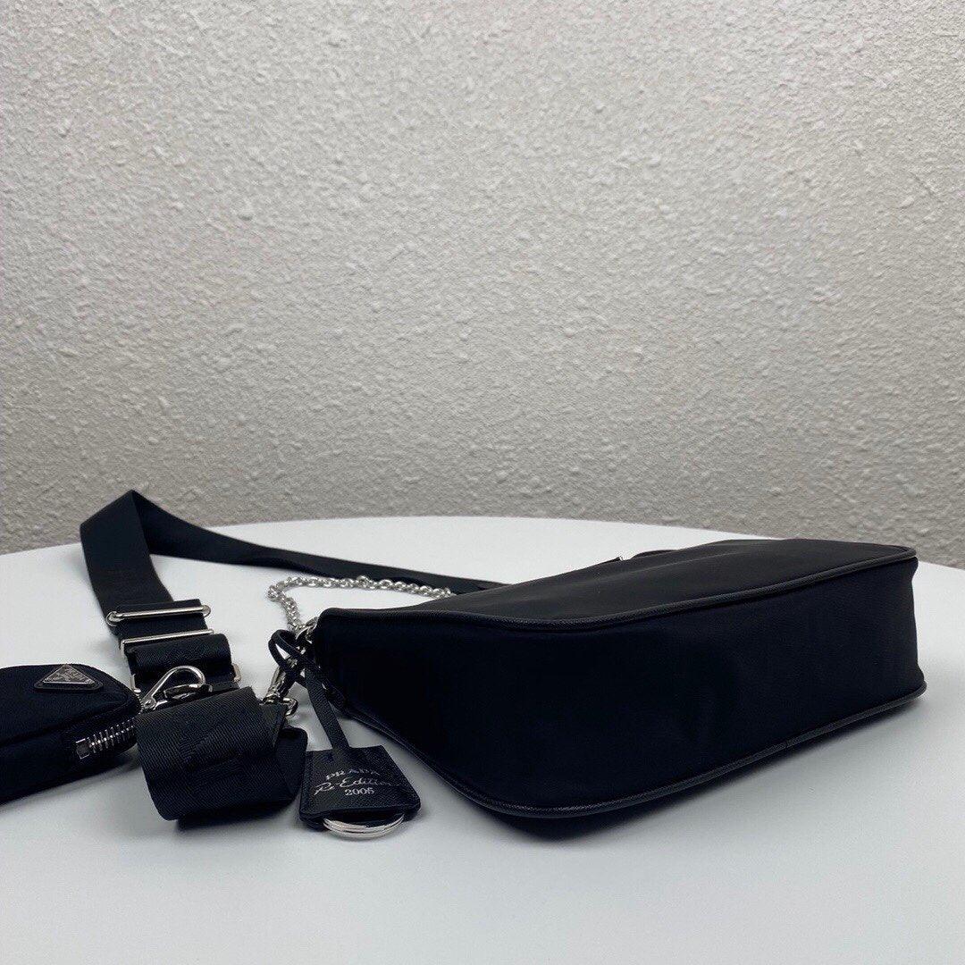 Prada Re-Edition 2005 Re Nylon Bag - Black product image 3, provided for visual reference and product detail review