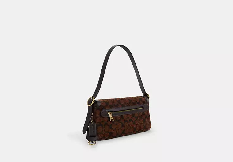 Coach Etta Small Flap Shoulder Bag in Signature Chenille product image 3, provided for visual reference and product detail