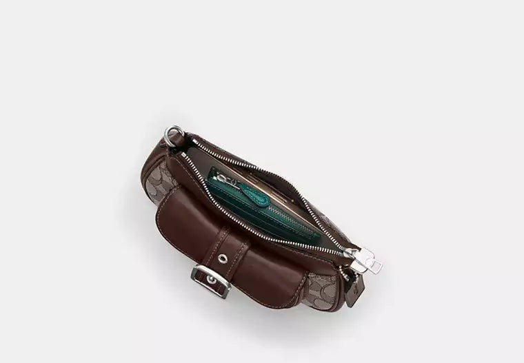 Ashton Mini Shoulder Bag in Signature Jacquard product image 5, provided for visual reference and product detail review